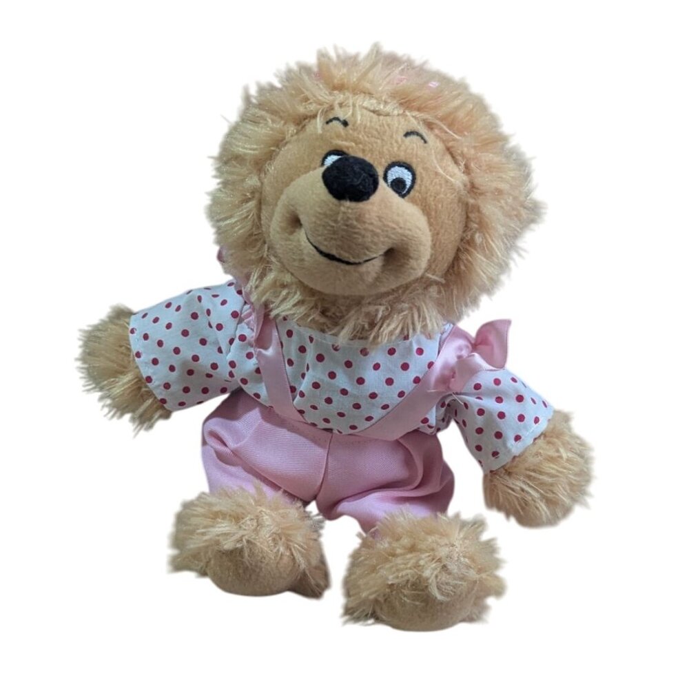 The Berenstain Bears Plush sister bear Pink Polka‎ Dot Outfit 10" Stuffed toy